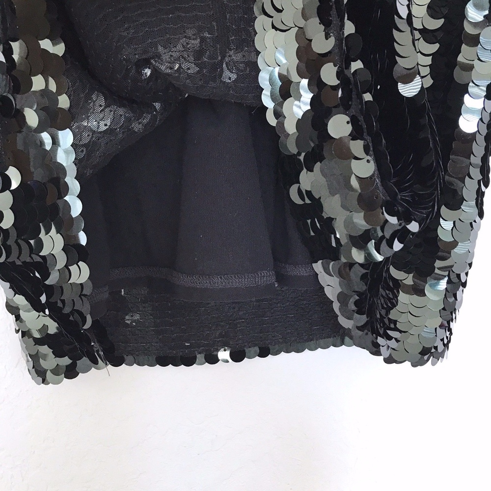 Free People Green Sequin Maxi Dress Gown - Picture 5 of 8